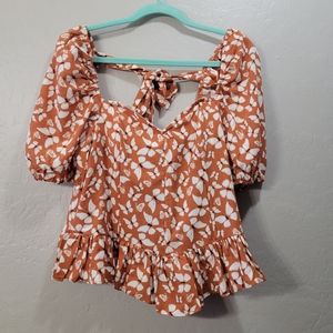 Milk & Honey Butterfly Corset Top Size L